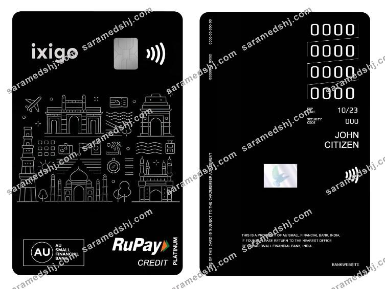 India AU Small Financial Bank RuPay platinum credit vertical card
